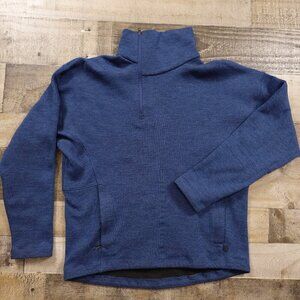 Lululemon Esker Half Zip shirt‎ women's small heather navy